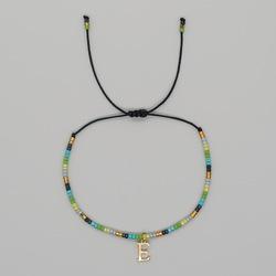 Go2boho Christmas Trendy Boho Glass Beaded Bracelets For Women Handmade Stack Woven Adjustable Letters Pendant Jewelry Gifts