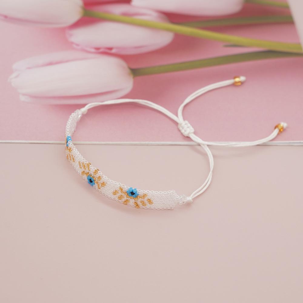 Go2boho Miyuki Beaded Bracelet For Women Bohemian Tiny Seeds Macrame Bracelets Evil Eye Handmade Jewelry Gifts