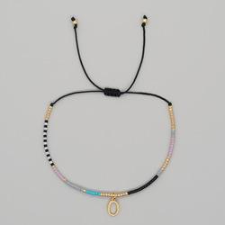 Go2boho Miyuki Delica Bead Friendship Bracelet Minimalist Fashion Chic Trendy Jewelry Gold Plated Letter Name Jewelry