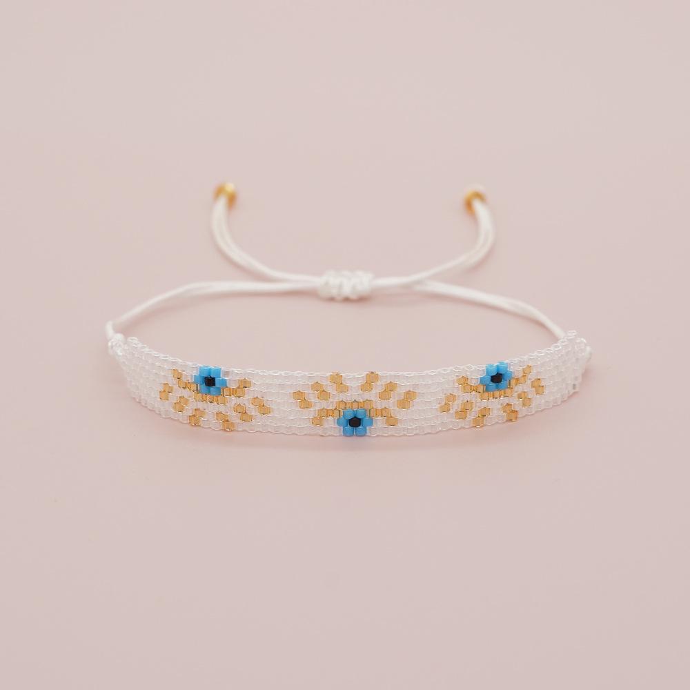 Go2boho Miyuki Beaded Bracelet For Women Bohemian Tiny Seeds Macrame Bracelets Evil Eye Handmade Jewelry Gifts