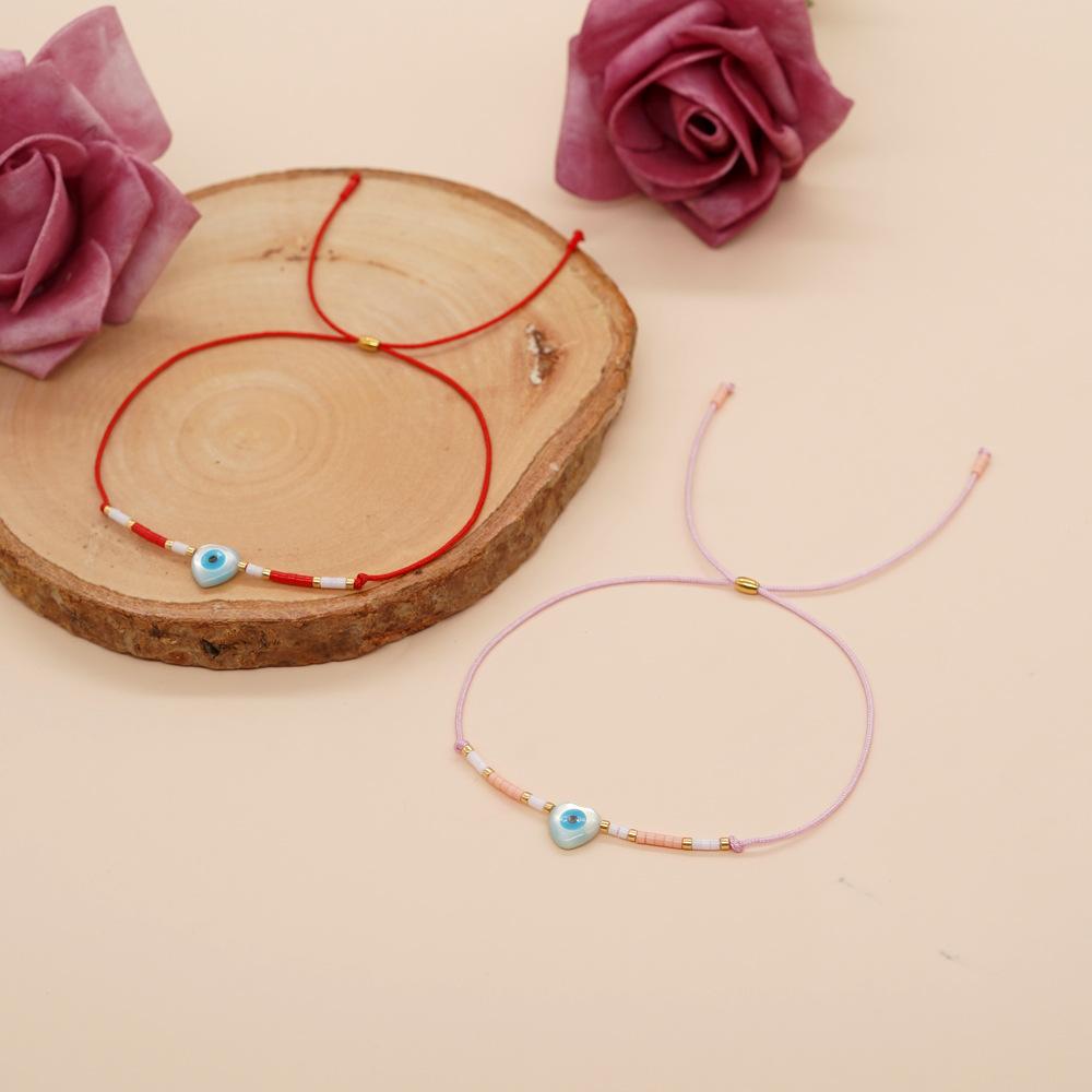 Go2boho Sea Shell Evil Eye Miyuki Beaded Friendship Bracelets For Women Kid Jewelry Gift Beauty for Positive Energy