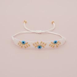 Go2boho Miyuki Beaded Bracelet For Women Bohemian Tiny Seeds Macrame Bracelets Evil Eye Handmade Jewelry Gifts