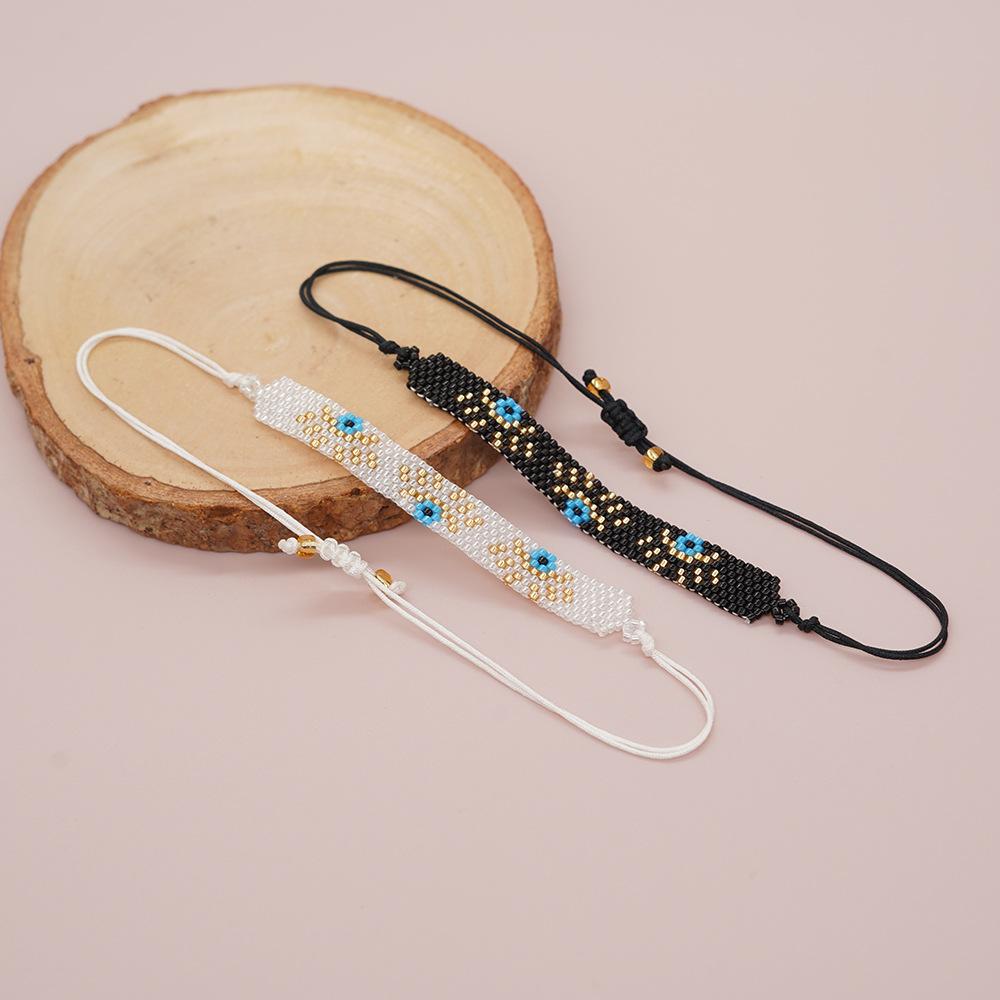 Go2boho Miyuki Beaded Bracelet For Women Bohemian Tiny Seeds Macrame Bracelets Evil Eye Handmade Jewelry Gifts