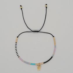 Go2boho Miyuki Delica Bead Friendship Bracelet Minimalist Fashion Chic Trendy Jewelry Gold Plated Letter Name Jewelry
