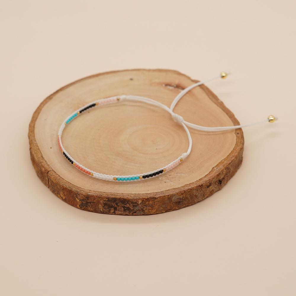 Go2boho 2024 New Miyuki Bead Bracelet For Women Wax Line Woven Colorful Beads Adjustable Luck Chain Handmade Jewelry Gifts