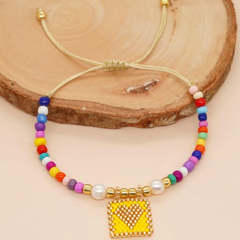 Miyuki Beaded Bracelets For Women Boho Handmade Love Heart Charm Gifts 2023 New MI-B23033101