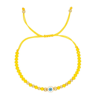 Crystal Beaded Bracelet For Women Evil Eye Handmade Jewelry C-B23033101