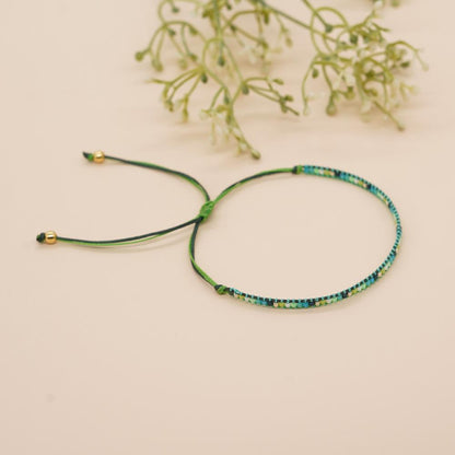 Go2boho 2024 New Miyuki Bead Bracelet For Women Wax Line Woven Colorful Beads Adjustable Luck Chain Handmade Jewelry Gifts