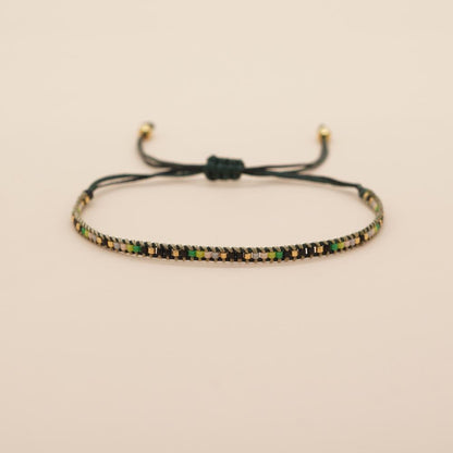 Go2boho 2024 New Miyuki Bead Bracelet For Women Wax Line Woven Colorful Beads Adjustable Luck Chain Handmade Jewelry Gifts