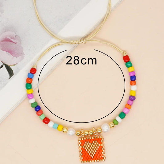 Miyuki  Beaded Bracelets For Women Boho Handmade Love Heart Charm Gifts 2023 New MI-B23033101