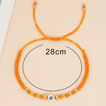 Crystal Beaded Bracelet For Women Evil Eye Handmade Jewelry C-B23033101