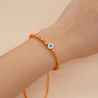 Crystal Beaded Bracelet For Women Evil Eye Handmade Jewelry C-B23033101