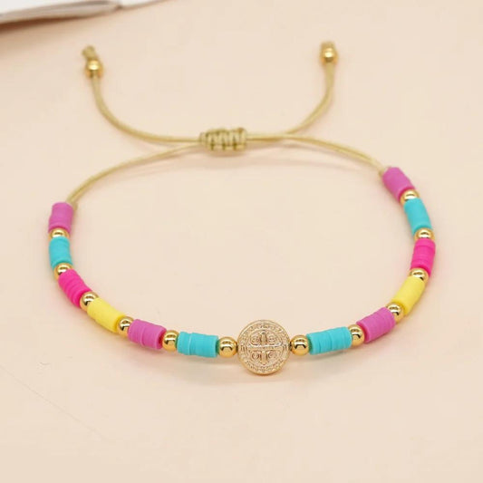 Clay Beaded Bracelet Summer Trendy Handmade jewelry Gifts for Women RT-B23032502